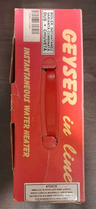 Instant Apa Calda - Geyser Inline 5kW, modelul cu dus