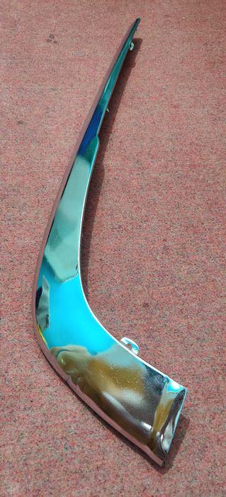 Накладка заднего бампера ГАЗ-3110 Волга, хром, левая ЛЮКС