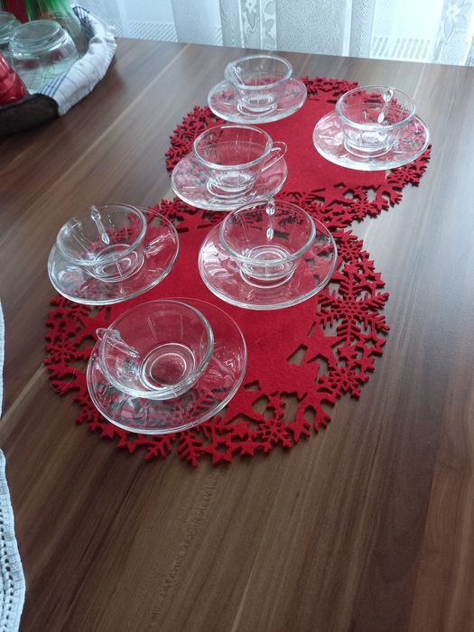 Set de cești din sticla termorezistenta ( yena)