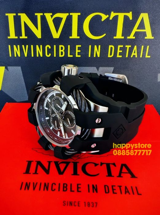 INVICTA Bolt Shock Black 54 mm, Инвикта нов ръчен часовник