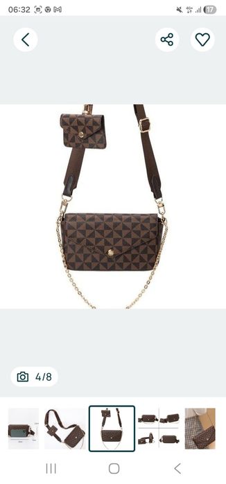 Geanta 2 in 1 super model, saculet, etichetă