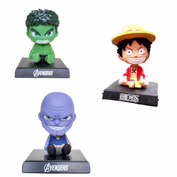 Фигурки с клатеща се глава за кола – Hulk, Thanos, Luffy