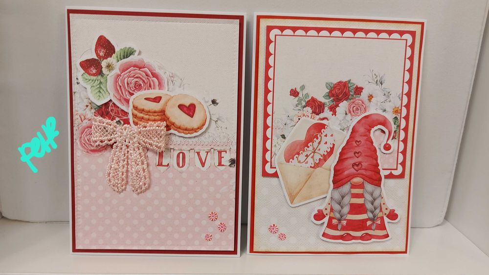 Ръчно изработени картички за Свети Валентин