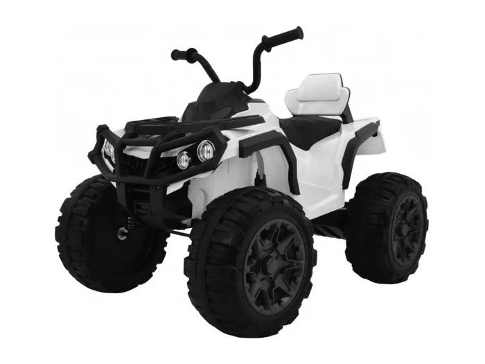 Atv quad 12v - детско акумулаторно atv, eva гуми, бял, дистанционно