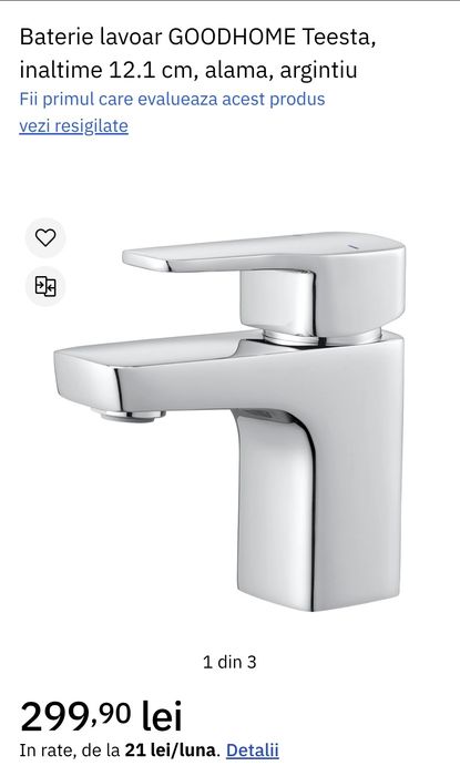 Vand baterie de chiuveta GoodHome Teesta S
