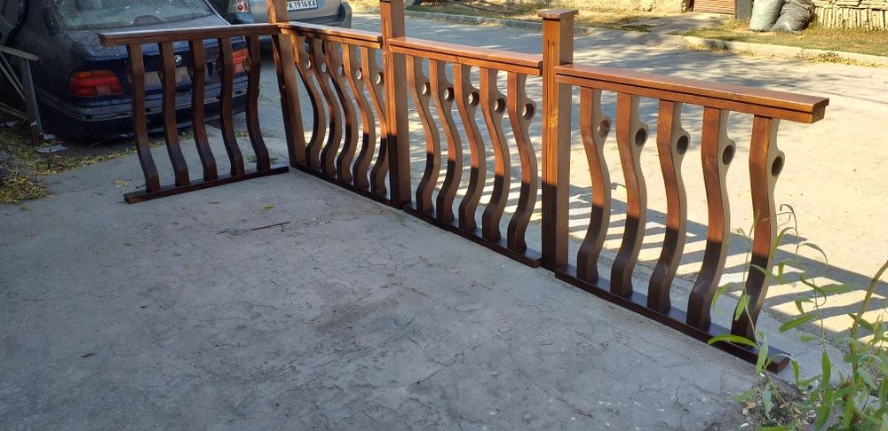 Дървен парапет по размер