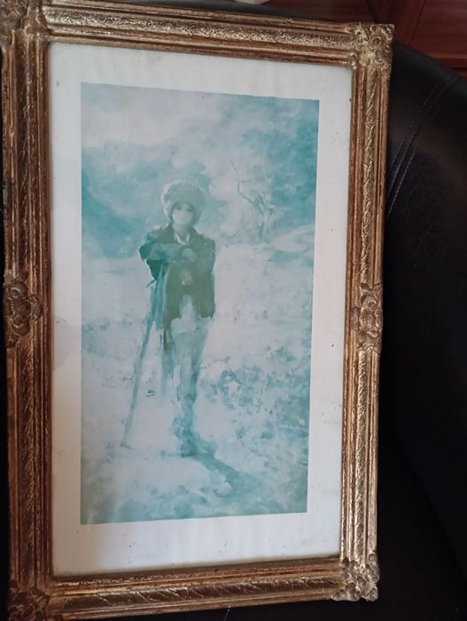 Tablou pictura Ciobanas Nicolae Grigorescu - 1977