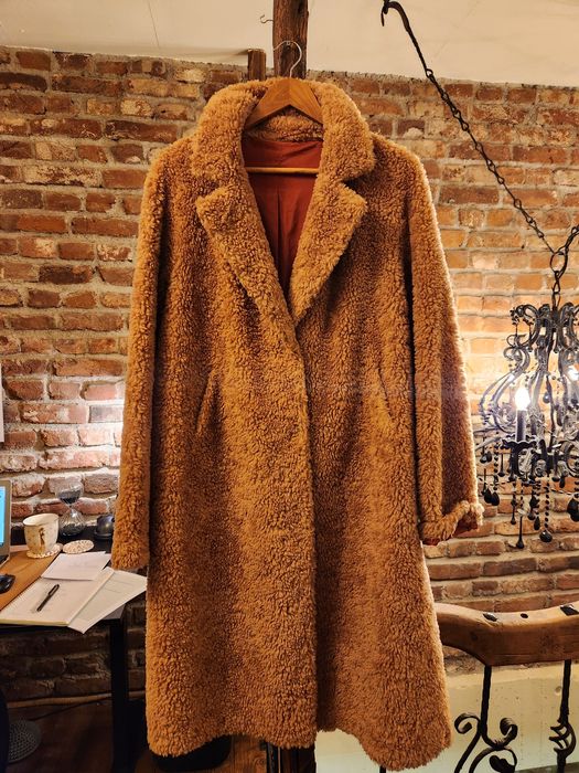 Палто от естествена вълна Лама