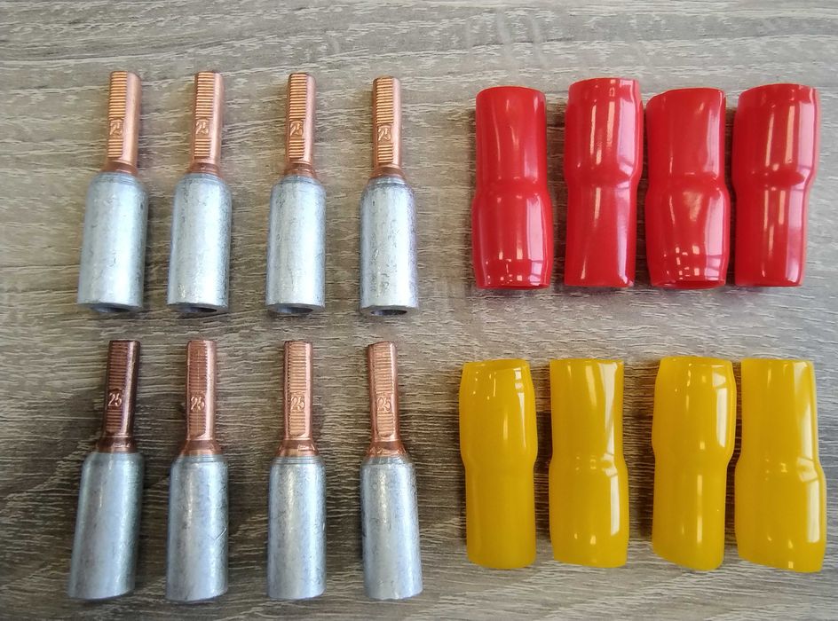 Биметални кабелни накрайници обувки 25мм2(35mm2) за пресоване комплект