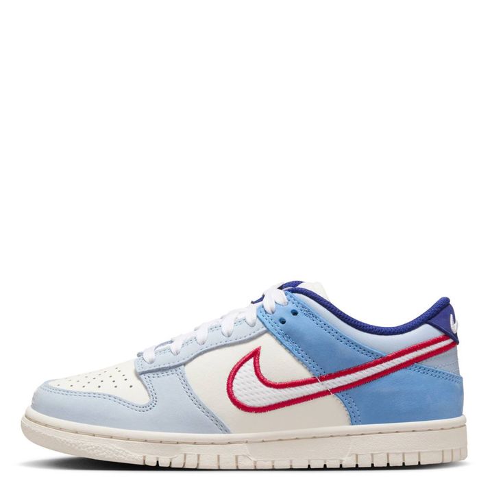 Маратонки Nike Dunk Low Light Armory Blue Red Mesh