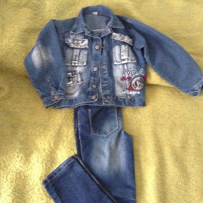 Costum jeans copii 7-9 ani