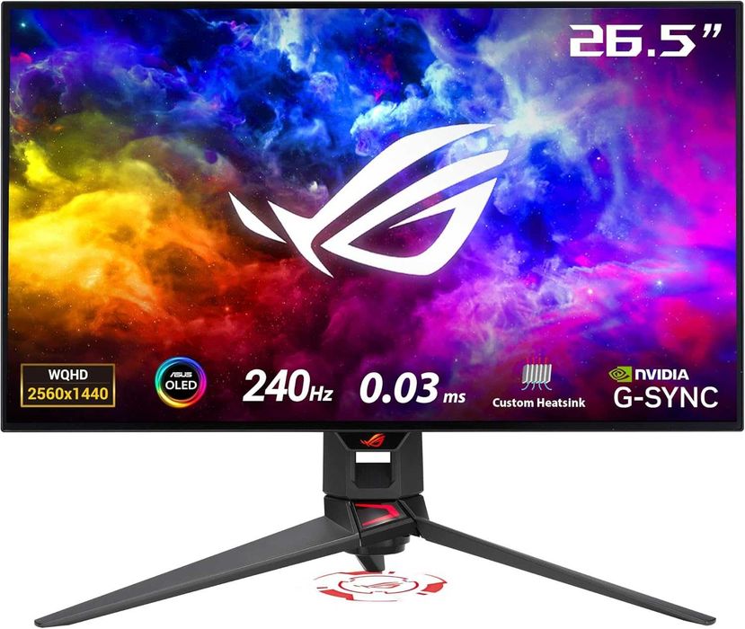 Gaming Monitor ASUS ROG Swift 27 inch 1440P OLED PG27AQDM QHD 240Hz