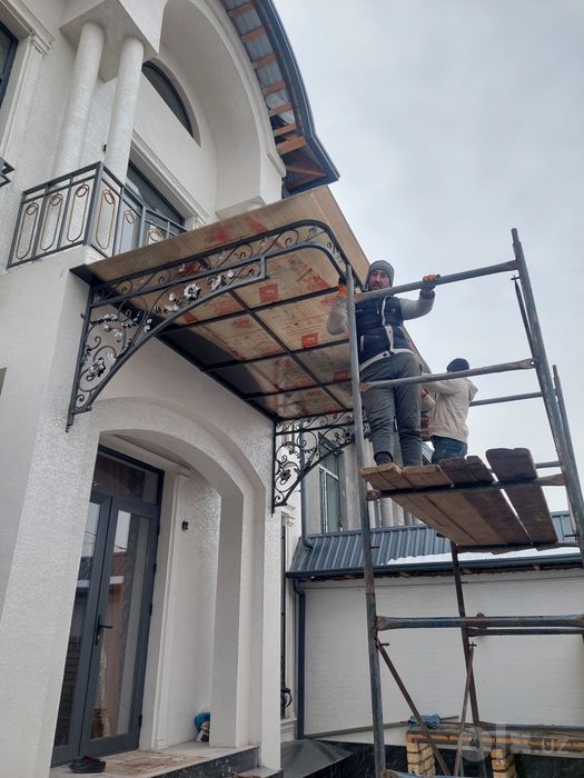 Дарвоза навес решетка перила тайёрлаймиз сифатли ковка ишлари