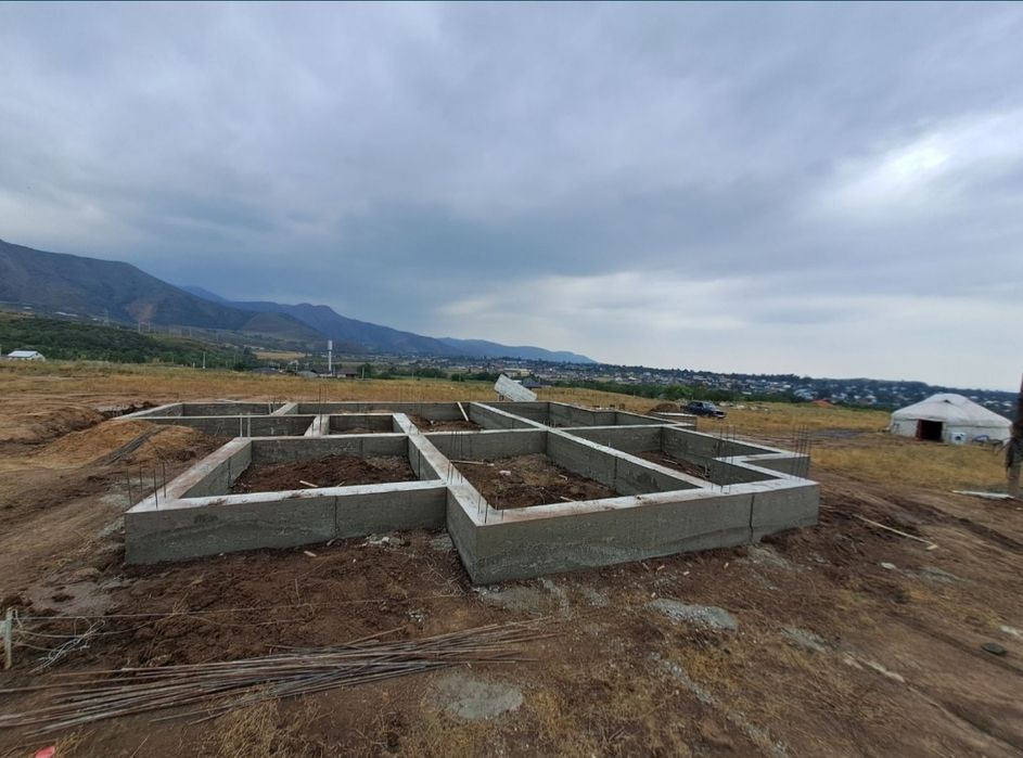 Заливка фундамент