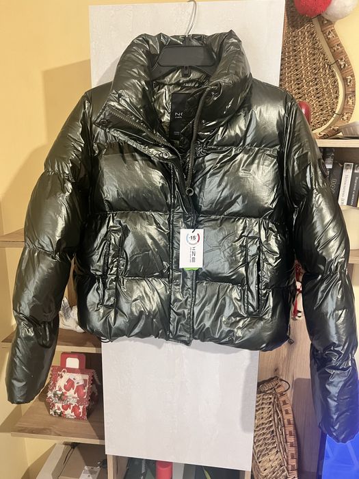 NOIZE Canada пухено яке, зелен металик