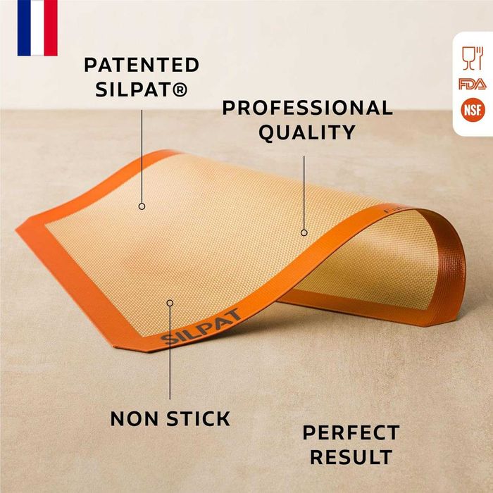 Силиконова подложка за печене Silpat Premium с незалепващо покритие 41,8 см x 28,6 см