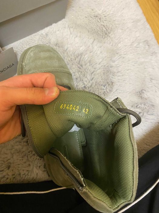 Balenciaga Strike Boots Green