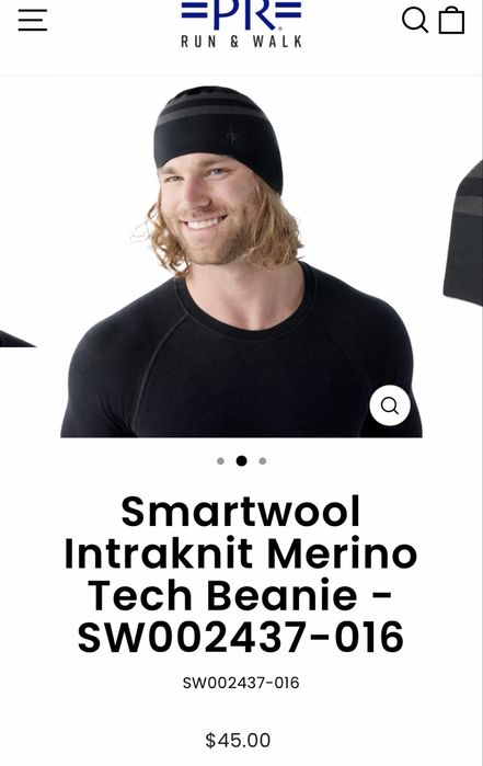 Căciulă Smartwool Intraknit Tech Beanie Lână Merino - Nouă cu etichetă