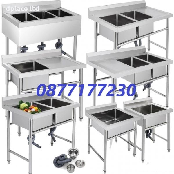 Мивки от неръждаема  стомана 18 модела  кухненски чисто нови