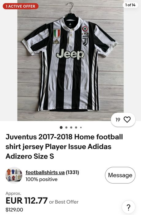 Juventus 2017-2018 Home Kit Adidas Футболна Тениска С Яка