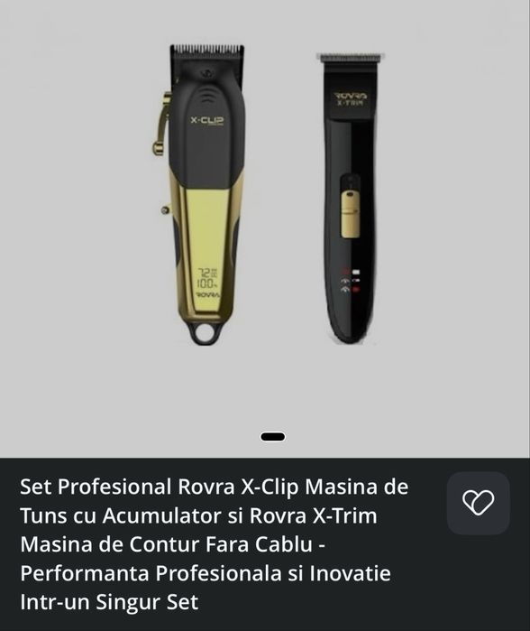 Vând set mașină de tuns si de contur