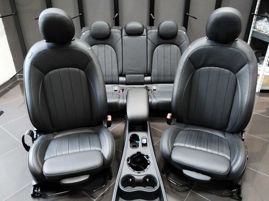 Като Нов К-т Черен Кожен Салон АЛКАНТАРА MINI Yours Countryman F60