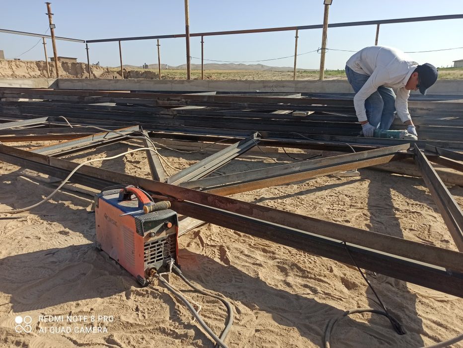 Метала канстукся барча турдаги суварка ишлари