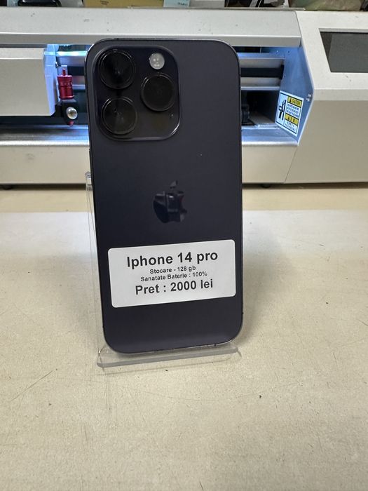Iphone 14 pro / 128 gb / 100% baterie / garantie