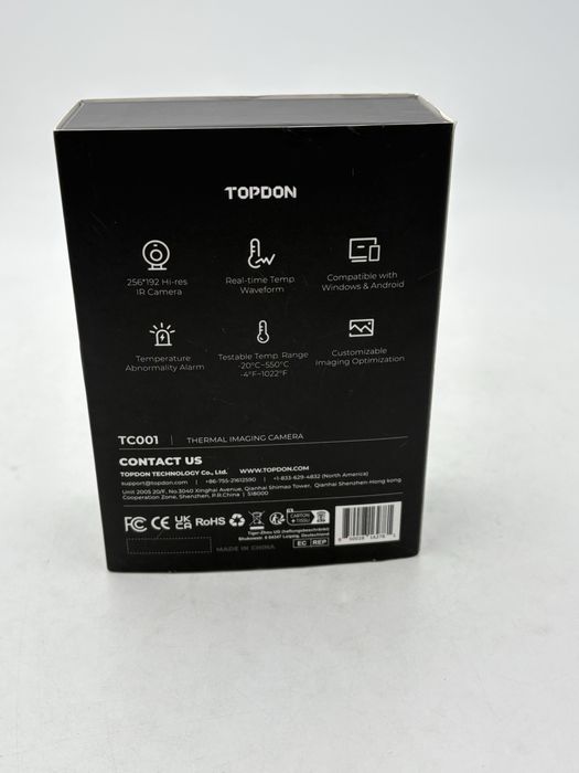 Topdon camera termoviziune, USB C, sigilata, transport Zero