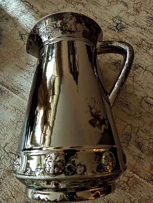 Старинна луксозна кана от френска керамика