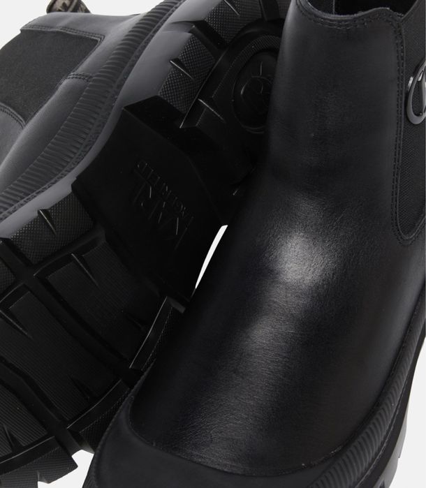 Мъжки боти естествена кожа оригинални Carl Lagerfeld