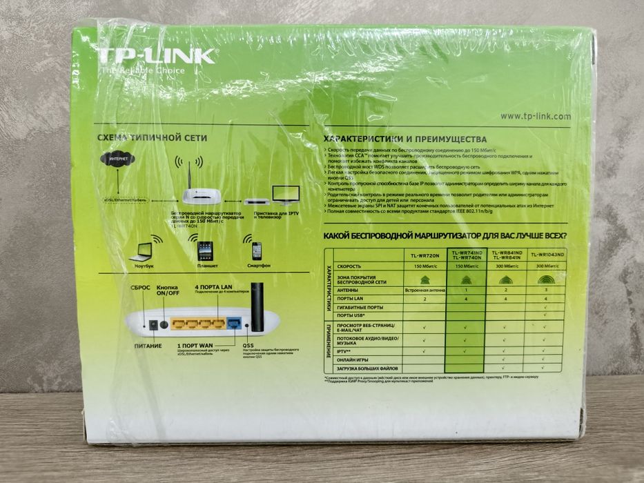 Wi-fi роутер TP-Link TL-WR740N