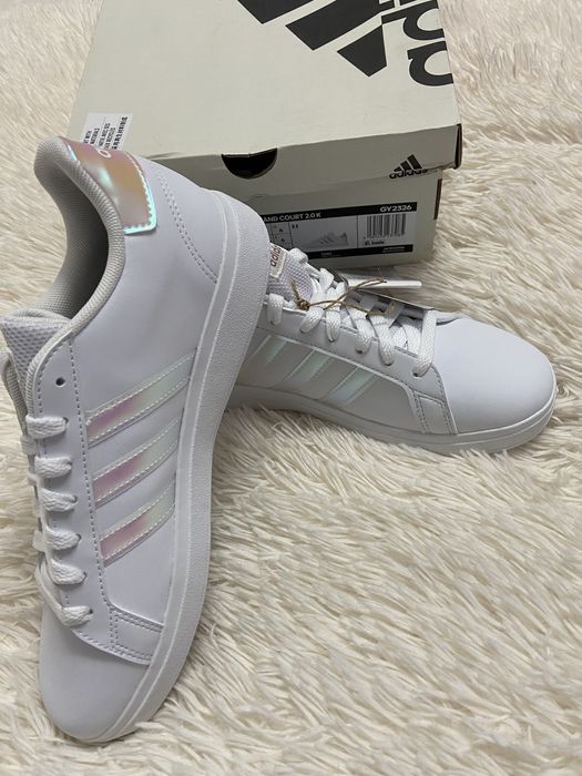 Adidas  39 !  Grand Court 2.0, Alb, Roz Noi !