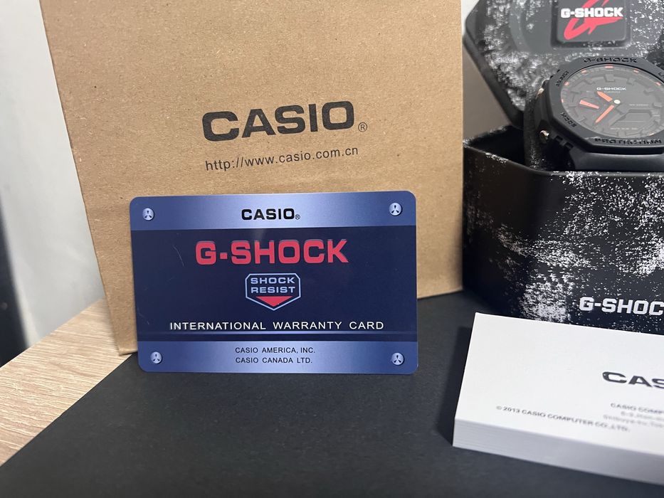 G-Shock Casio GA-2100 negru&roșu