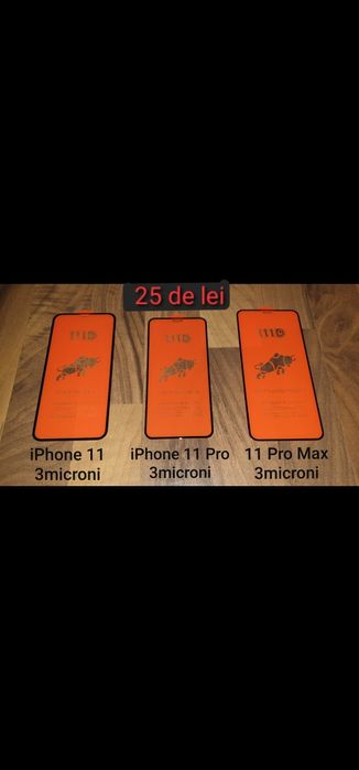 Folie sticla full cover 9D iPhone X Xs XR Xs Max 11 11 Pro 11 Pro Max