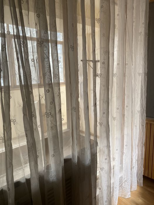 Шторы / японская сакура / тюль