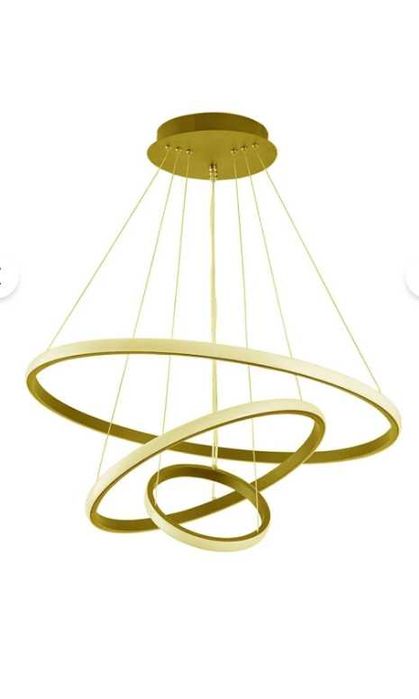 LED полилей 3-ка цвят Злато/Бяло