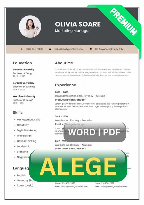 Redactez CV și scrisoare de intenție profesionale – RO / EN