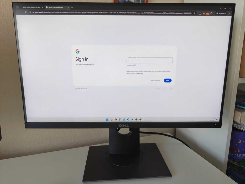 2K QHD Монитор Dell P2418D (23.8" IPS, 2560x1440) – Пълен комплект с кутия!