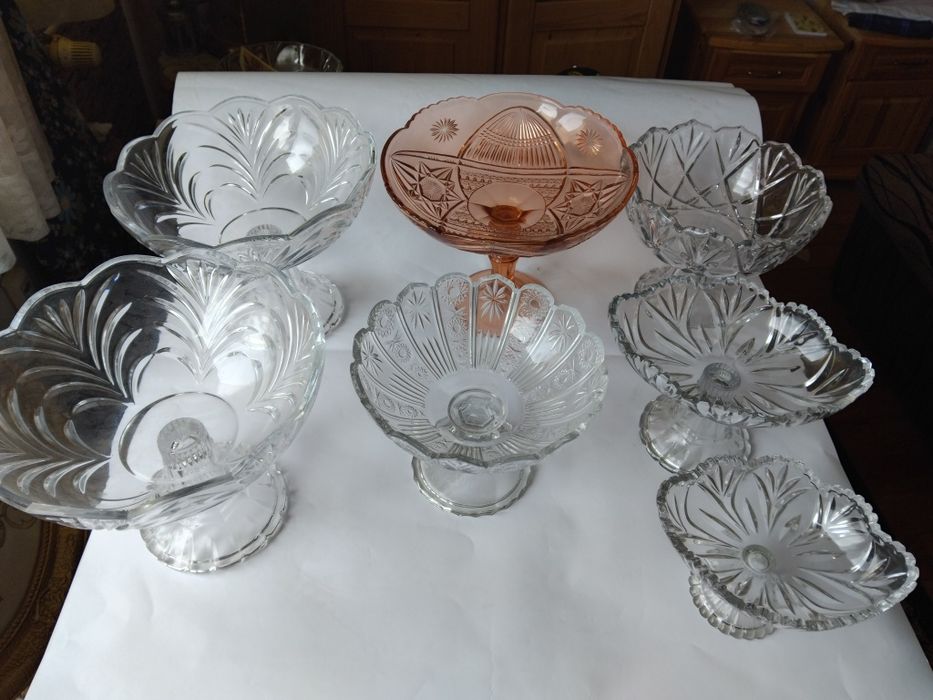 Кристални и стъклени вази и фруктиери