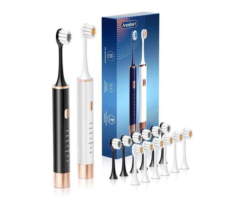 Набор Aneebart из 2-х электрических (аккумуляторных) зубных щеток