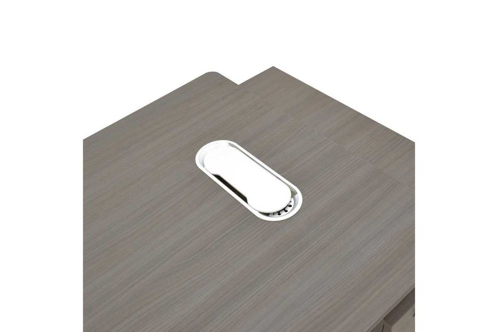 Професионално бюро Puzzle-home Denith, Орех - графит, 160x75x75cm.