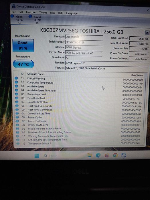 Laptop Dell Latitude i5 Gen8 16GB 256Mb+1Tb SSD