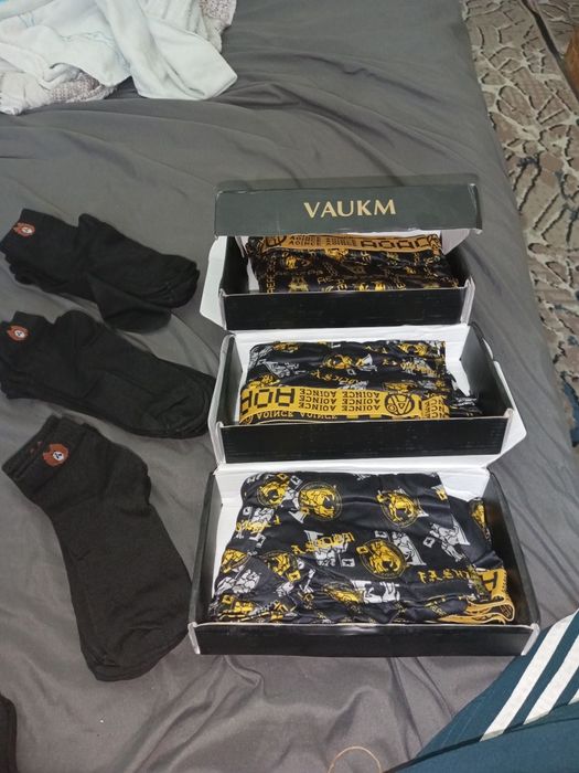 Трусы 3xl мужчины 9 пар 6 носки