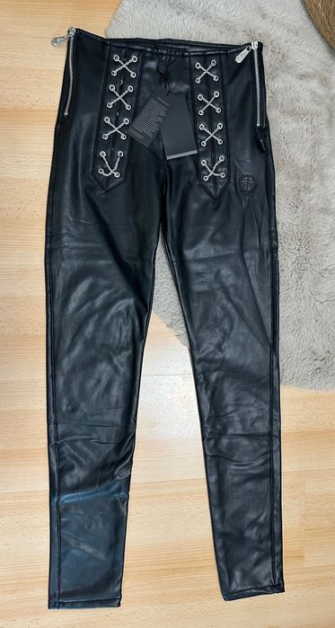 Кожени панталони Philipp Plein