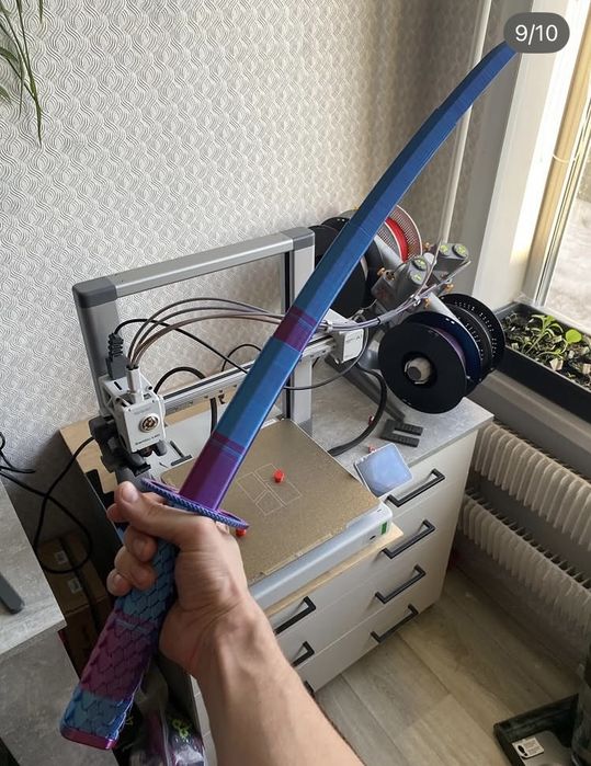 3d катана двуцветная
