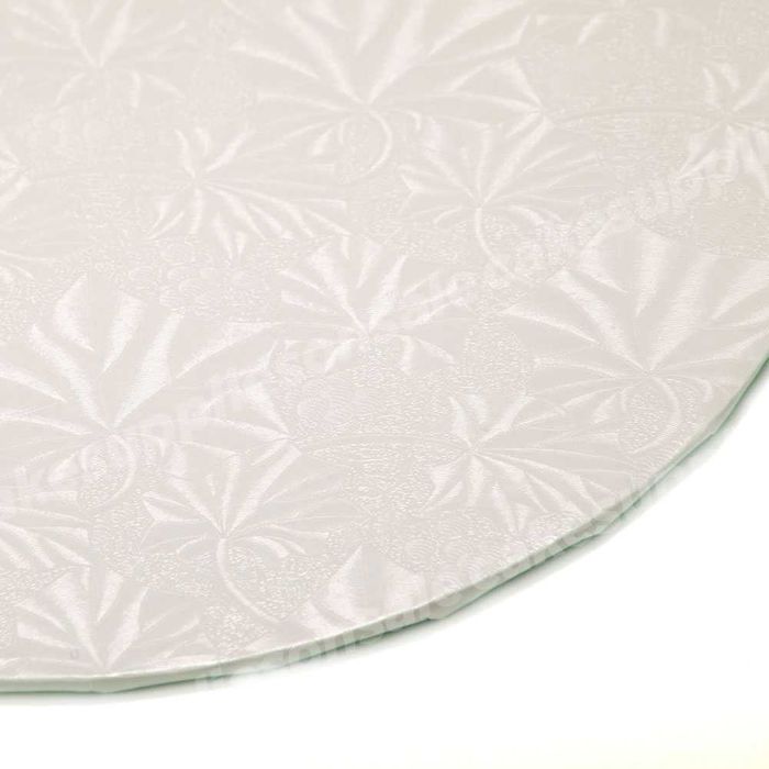 5 Броя Подложки за Торта, Височина 6 мм, Бяла, 4 Размера