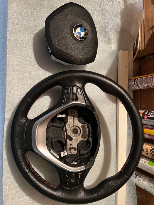 BMW F30, F31 LCI Кожен волан с air bag