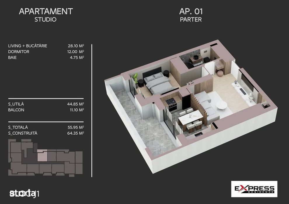 Apartament 2 camere,compartimentat eficient,Metalurgiei Park,Sector 4