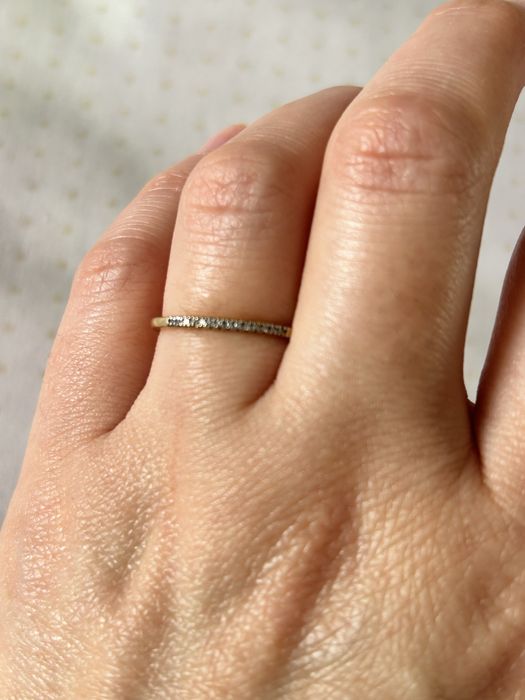 Колечко серебряное с бриллиантами